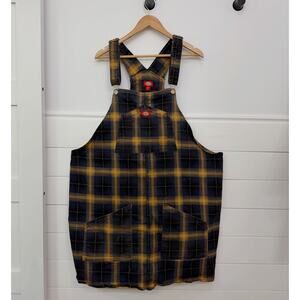 Women’s Dickies Plaid Overall Dress Size 3X